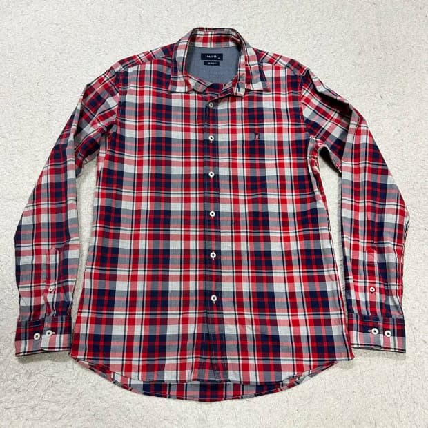 헤지스 셔츠 체크 100