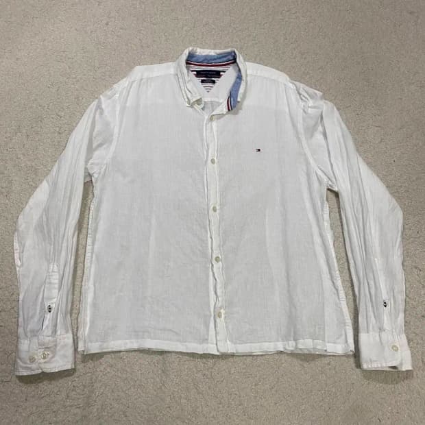 타미힐피거 린넨 셔츠 xl