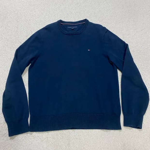 타미힐피거 니트 네이비 m
