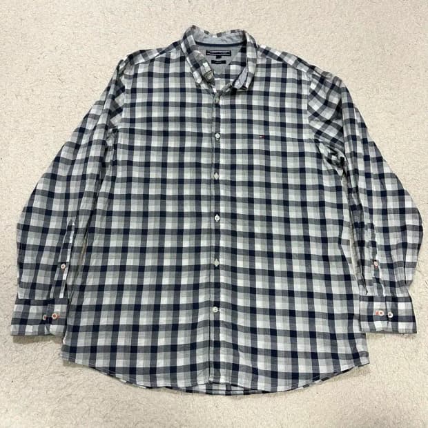 타미힐피거 셔츠 체크 XL
