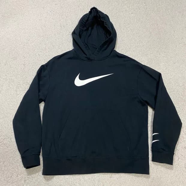 나이키 후드티 블랙 여성 L 90