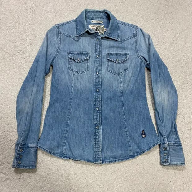 티니위니 데님 셔츠 여성 FS
