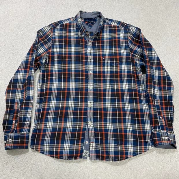 타미힐피거 셔츠 체크 XL