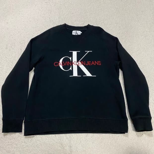 캘빈클라인 맨투맨 기모 L