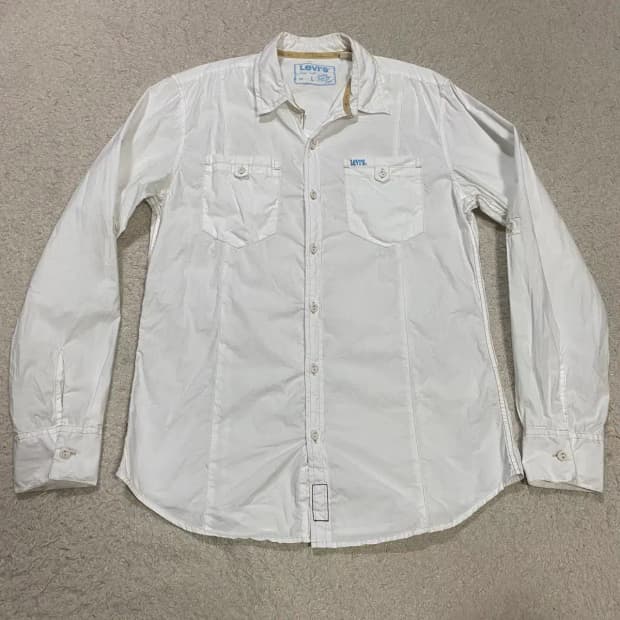 리바이스 셔츠 화이트 L