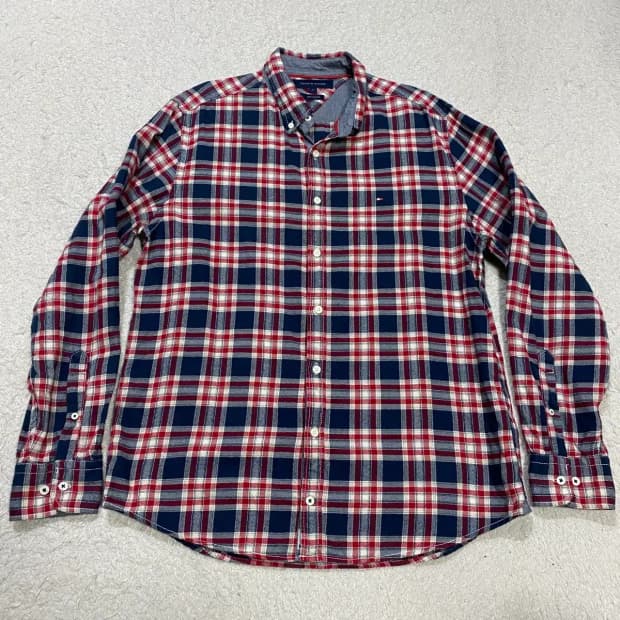 타미힐피거 셔츠 체크 L 100