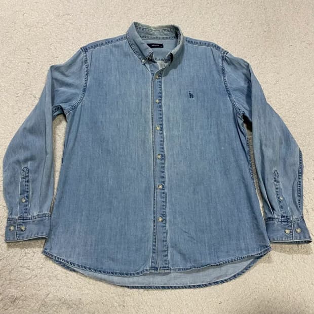 헤지스 데님 셔츠