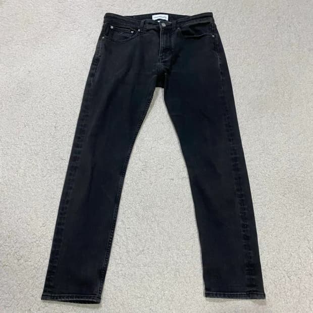 캘빈클라인 청바지 흑청 데님 팬츠 32인치