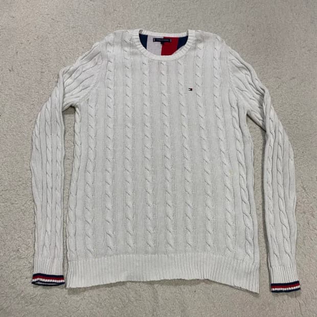 타미힐피거 니트 라운드 XL