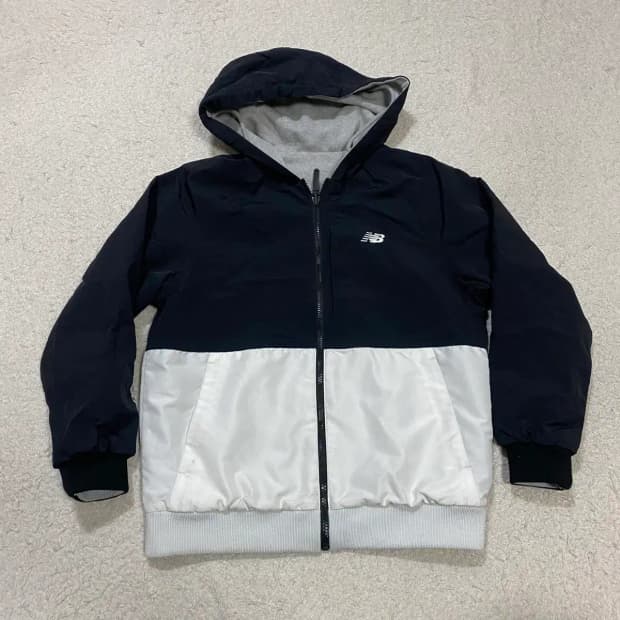 뉴발란스 양면 후드집업 자켓 s 90