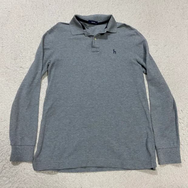 헤지스 긴팔 카라티 그레이 100