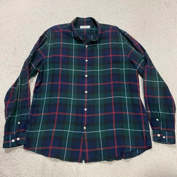 빈폴 셔츠 체크 남방 xxl 110