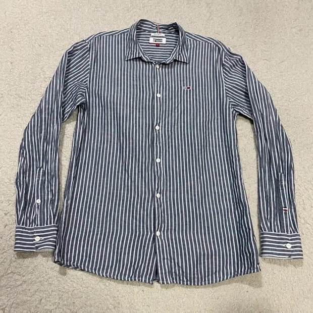 타미힐피거 셔츠 남방 스트라이프 m 95