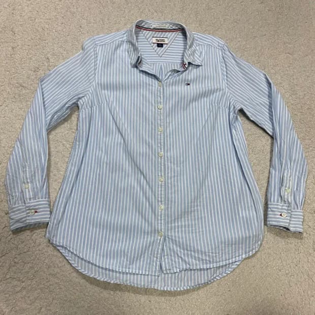 타미힐피거 셔츠 스트라이프 여성 m