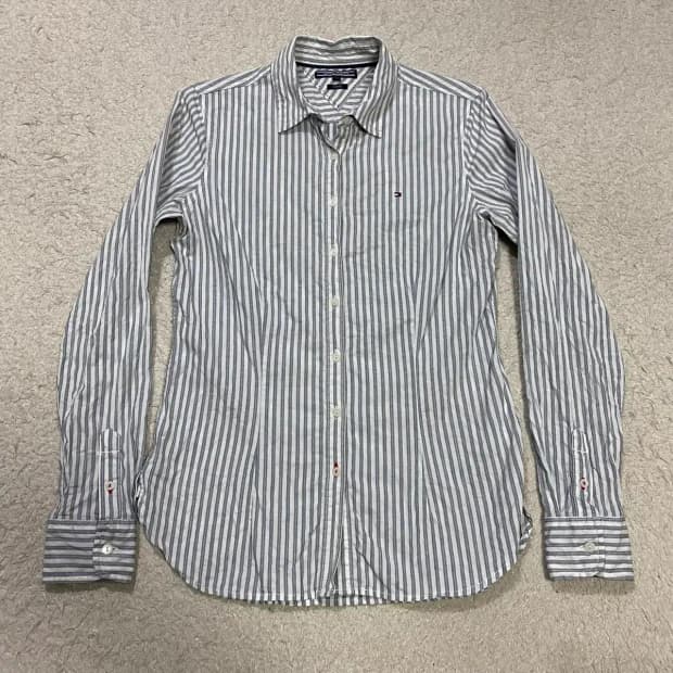 타미힐피거 스트라이프 긴팔 셔츠 여성 6