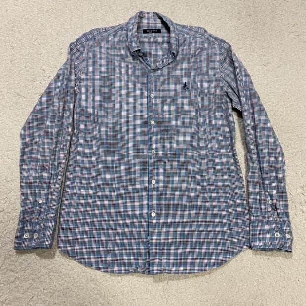 빈폴 체크 긴팔 셔츠 100