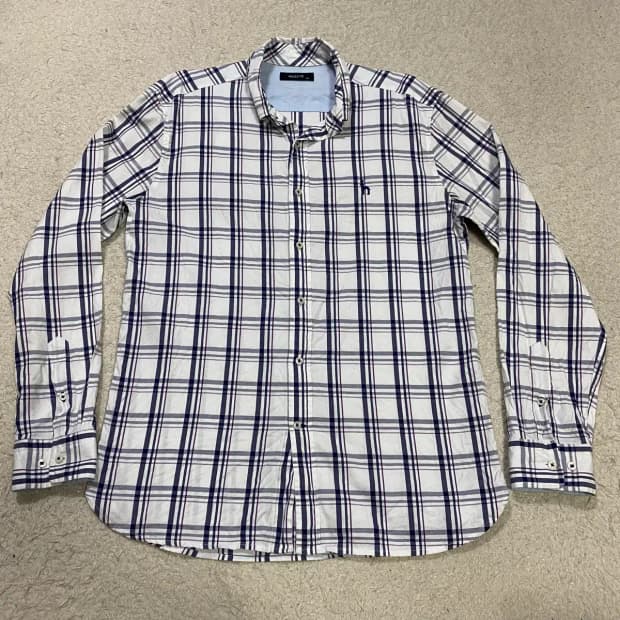 헤지스 체크 긴팔 셔츠 남방 100