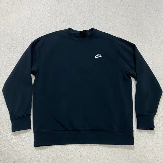 나이키 블랙 스우시 맨투맨 기모 xl 105