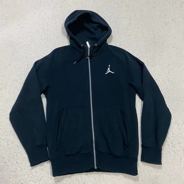 나이키 조던 후드집업 블랙 기모 xs 90