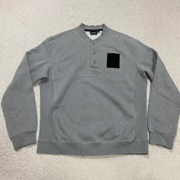 내셔널지오그래픽 회색 맨투맨 티셔츠 XL 105