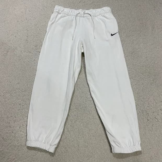 나이키 화이트 조거 트레이닝 바지 여성 xl