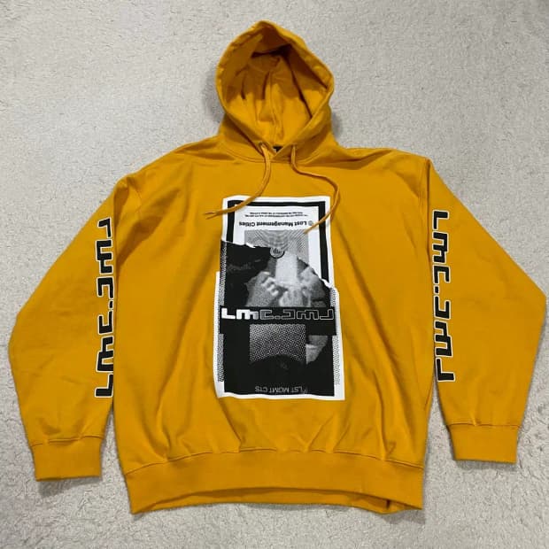 LMC 엘엠씨 후드티 옐로우 오버핏 기모