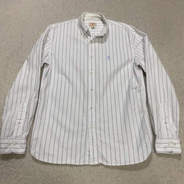 브룩스 브라더스 스트라이프 셔츠 m