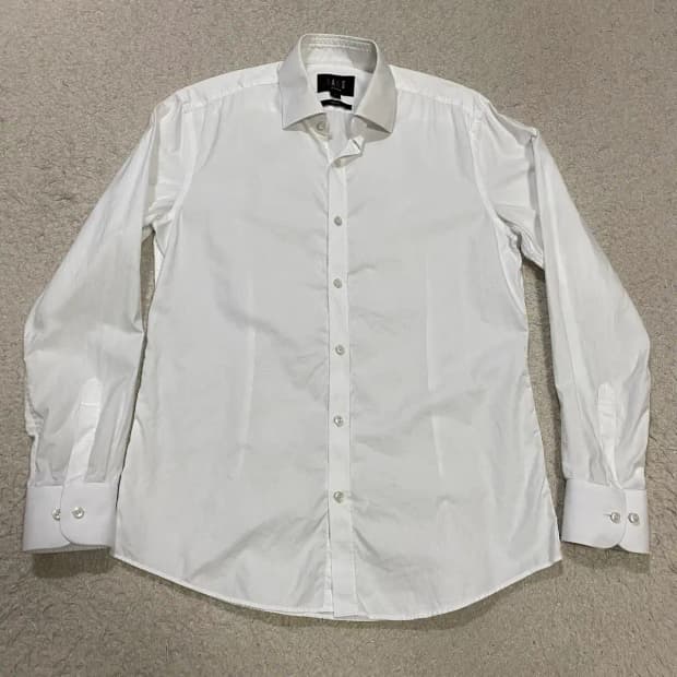 닥스 런던 화이트 셔츠 슬림핏 95