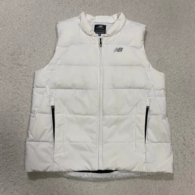 뉴발란스 화이트 패딩 조끼 베스트 s 90