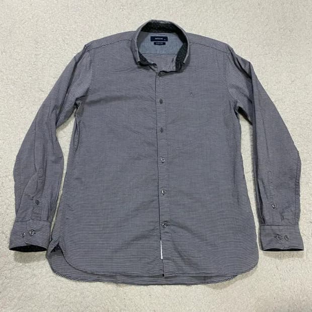 헤지스 스트라이프 슬림핏 남방 셔츠 95