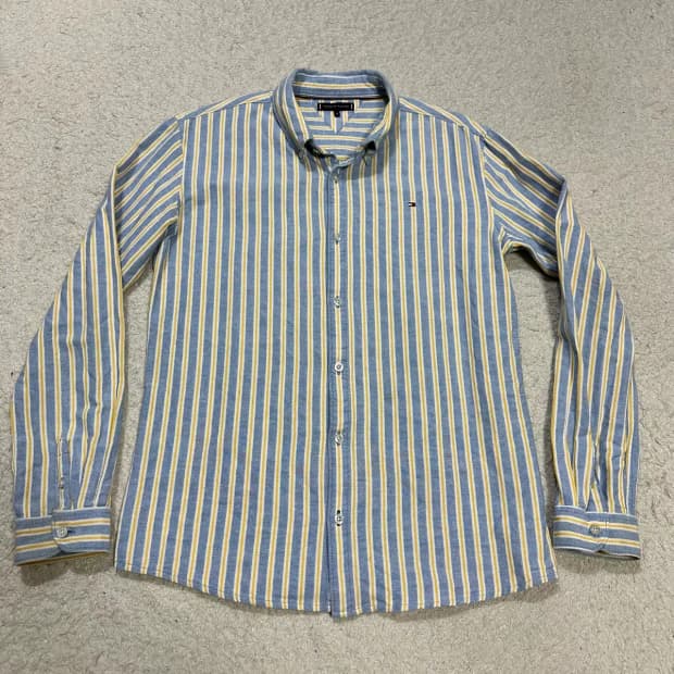 타미힐피거 스트라이프 셔츠 남방
