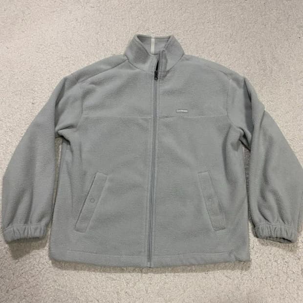 커버낫 후리스 플리스 집업 자켓 회색 s