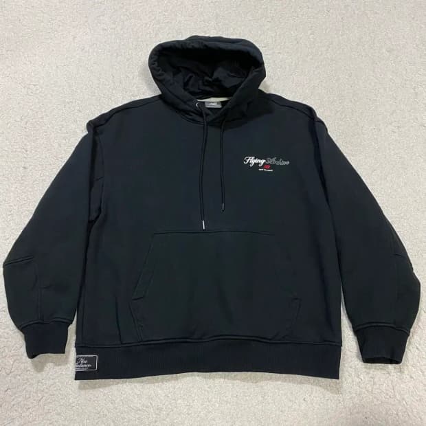 뉴발란스 Flying Archive 후드티 블랙 기모 L 100