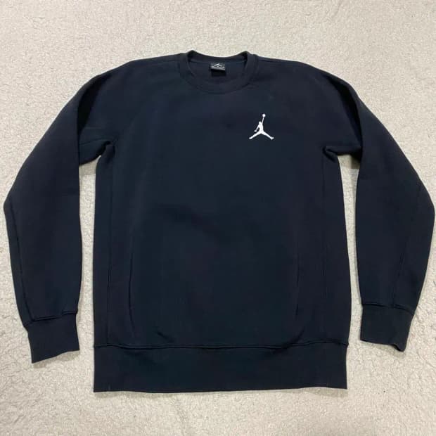 나이키 조던 블랙 기모 맨투맨 티셔츠 m