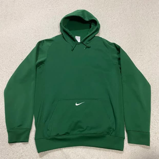 나이키 그린색 후드티 스우시 기모 s