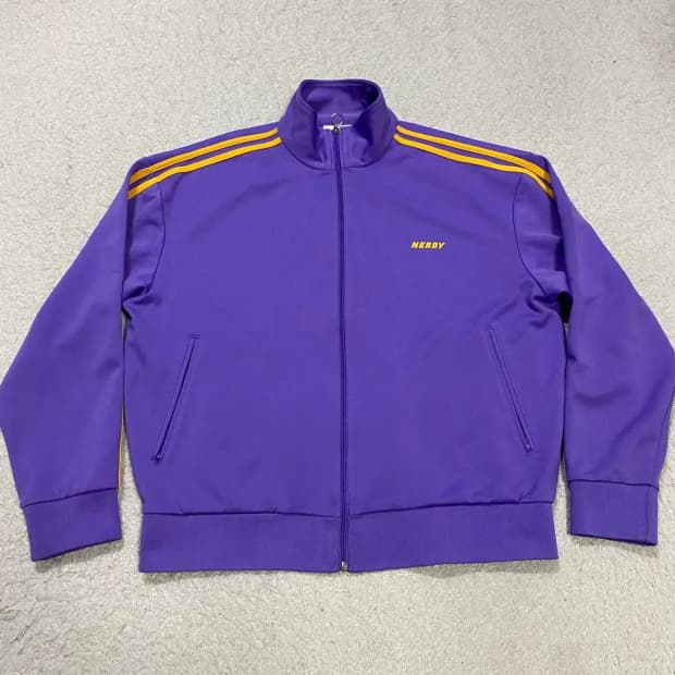 널디 퍼플 트랙탑 져지 m