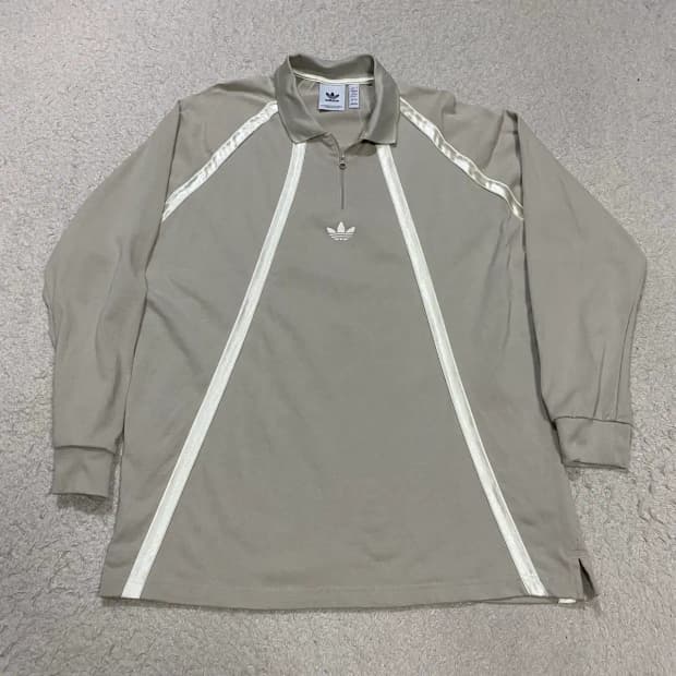 아디다스 삼선 긴팔 카라 티셔츠 s 90