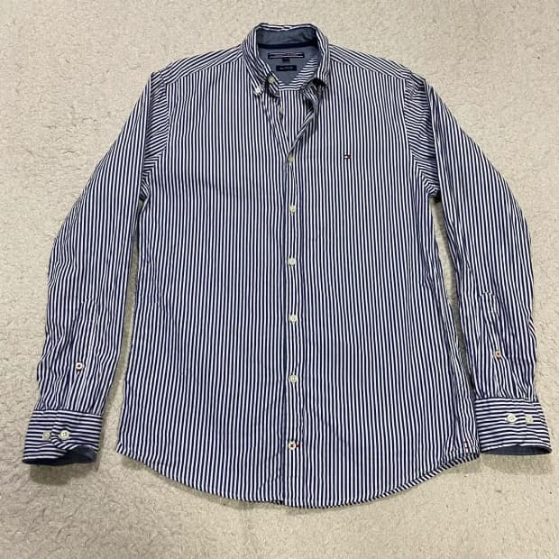 타미힐피거 스트라이프 긴팔 셔츠 xs