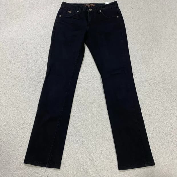 게스 청바지 블랙진 데님 팬츠 28인치