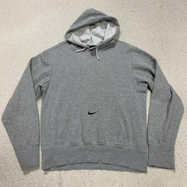 나이키 회색 후드티 스우시 기모 s