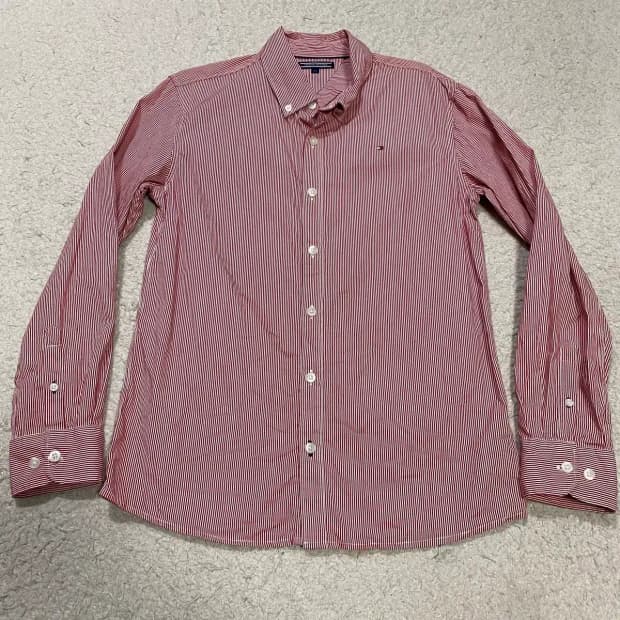 타미힐피거 스트라이프 긴팔 셔츠