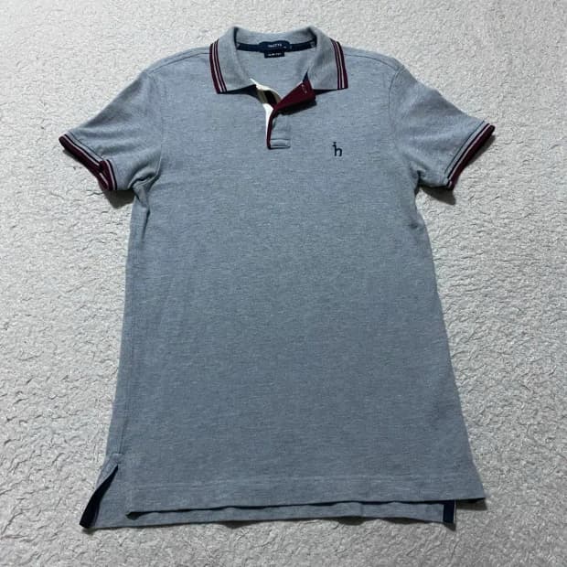 헤지스 반팔 카라티 슬림핏 100