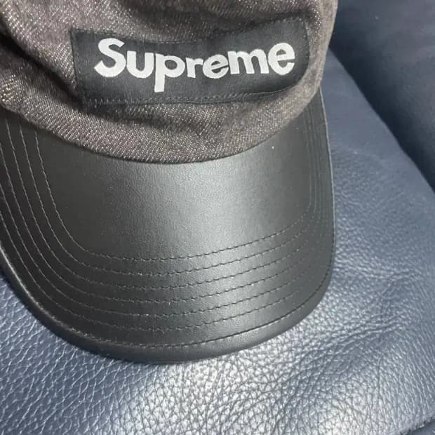 슈프림 캠프캡 블랙데님