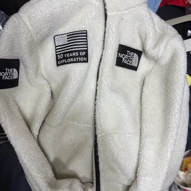 노스페이스 후리스 50주년 한정판 매장판 라지