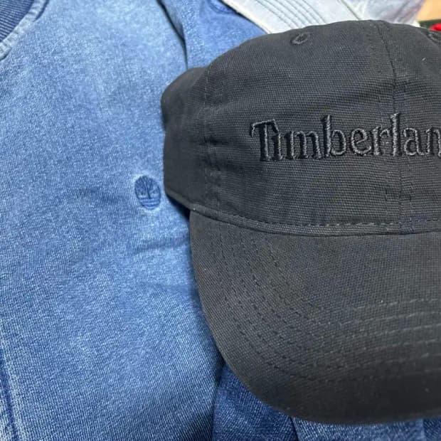 팀버랜드 블랙데님 볼캡 올드스쿨