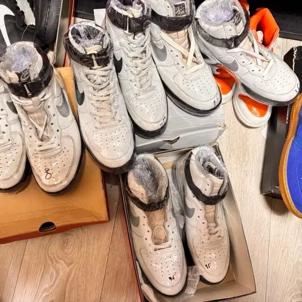 91년 나이키 air force high 검정완창