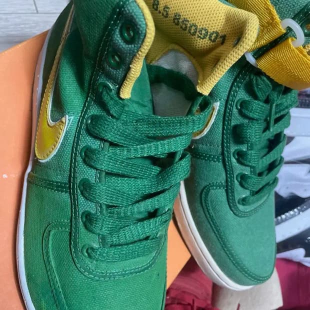 90년대 나이키 반달 오레곤 그린 옐로우 빈티지