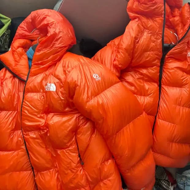 노스페이스 오렌지 써밋 다운 푸모리 XXL