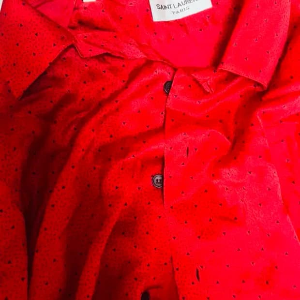 생로랑 16년도 실크남방 레어제품