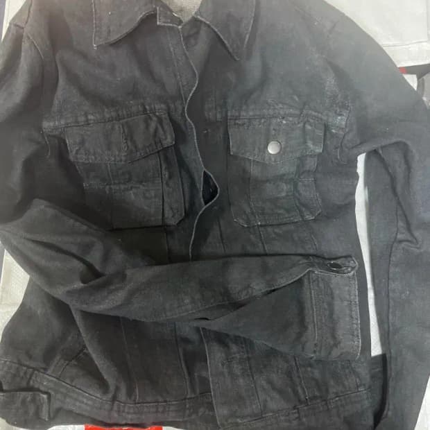 디올옴므 코팅블랙 데님 자켓 06년